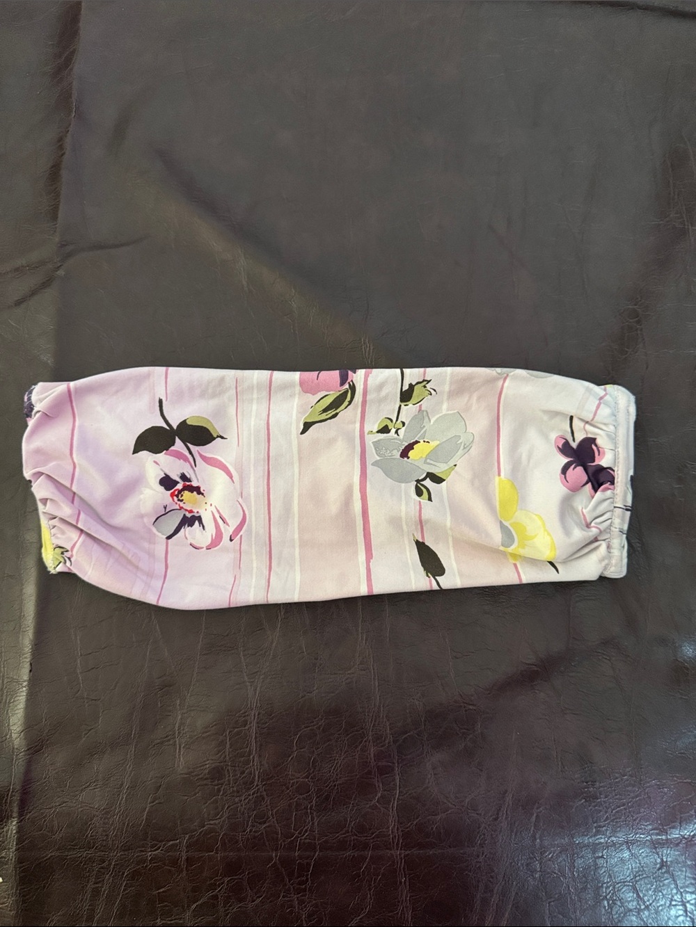 Calvin Klein Pink and Purple Floral Strap with Black and Green Accents